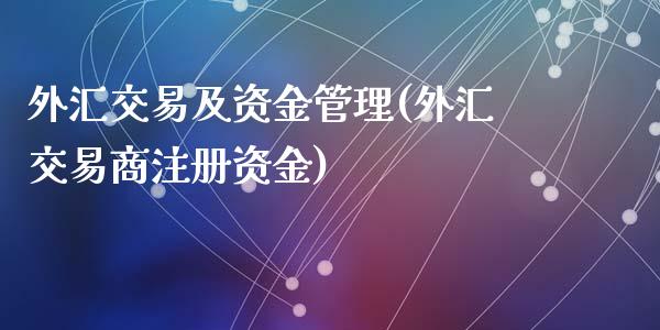 外汇交易及资金管理(外汇交易商注册资金)