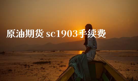 原油期货 sc1903手续费