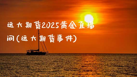 远大期货2025黄金直播间(远大期货事件)