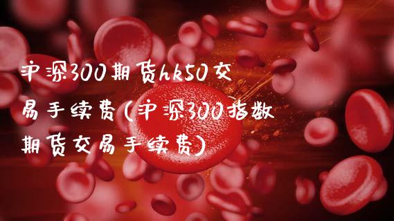 沪深300期货hk50交易手续费(沪深300指数期货交易手续费)