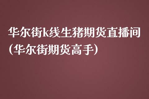 华尔街k线生猪期货直播间(华尔街期货高手)