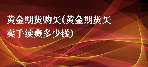 黄金期货购买(黄金期货买卖手续费多少钱)