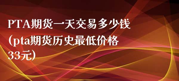 PTA期货一天交易多少钱(pta期货历史最低价格33元)